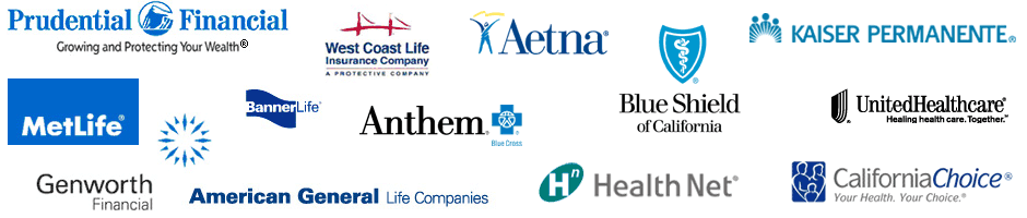 insurance partners Anthem Blue Cross, Blue Shield of California, Aetna, Californica CHoice, HelathNet, Kaiser Permanente, UnitedHealthCare Pacificare
